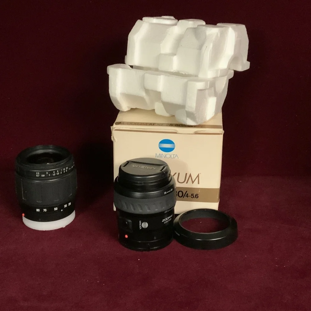 Minolta camera lens lots of 2.